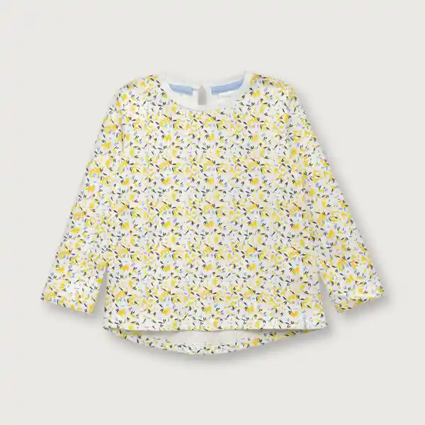 Polera Esencial de Niña Amarillo Talla 6M Opaline