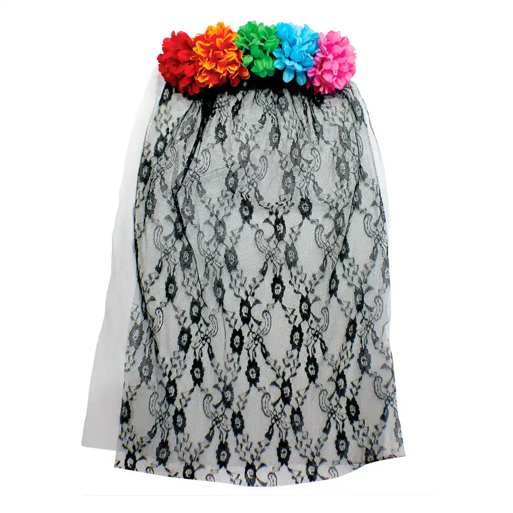 Vincha Krea Velo Flores Halloween 2023