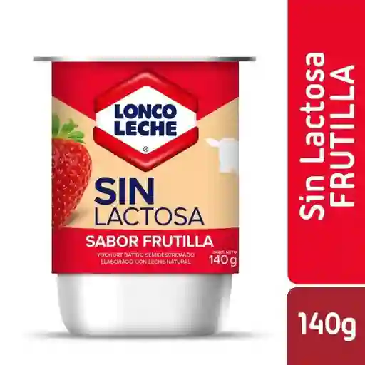 4 x Yoghurt S/Lac Loncoleche 140G Frutilla