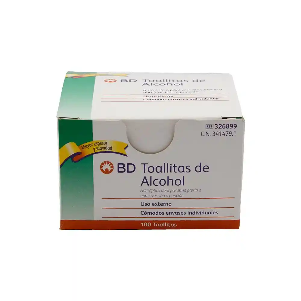 Bd Ultra-Fine Toallitas Limpiadoras con Alcohol