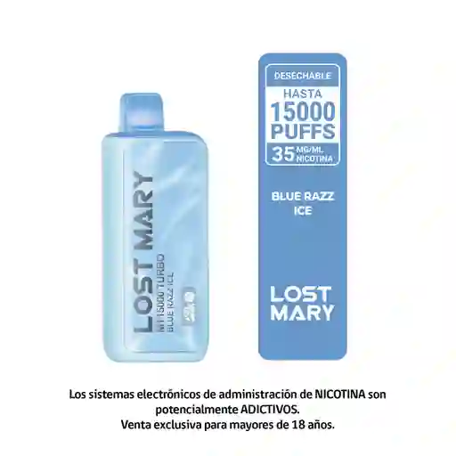 Vap Lostmary 15000 Blue Razz Ice