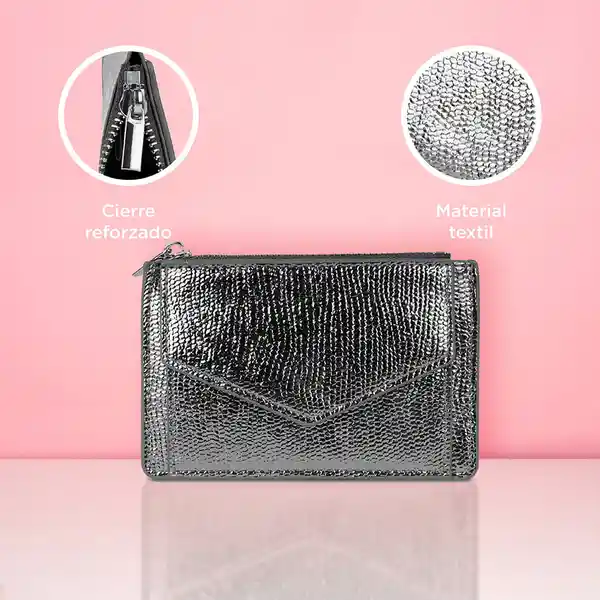 Monedero Negro Brillante Miniso