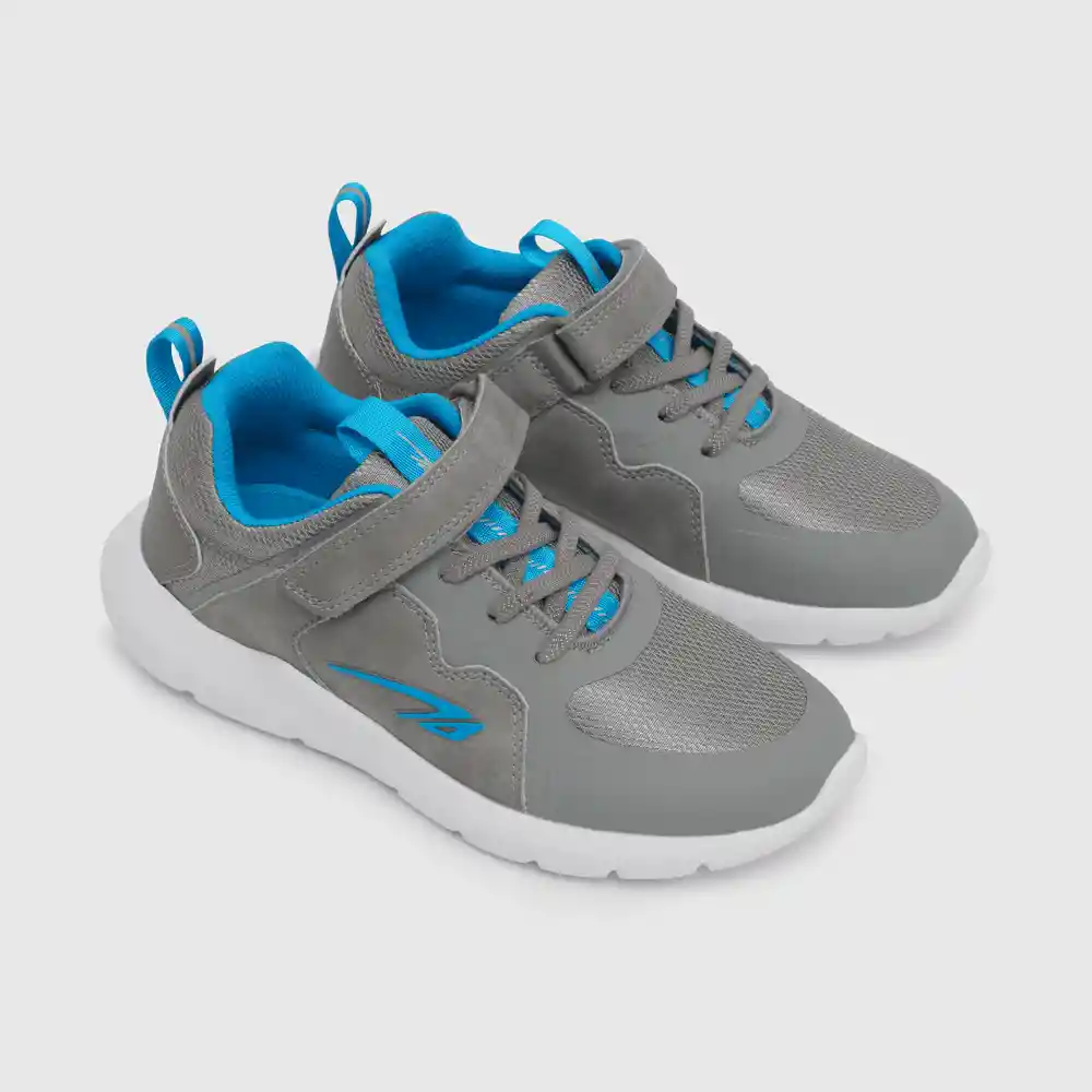 Zapatillas Deportiva De Niño Gris Talla 23