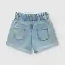 Short Recogido Niña Azul Talla 8a
