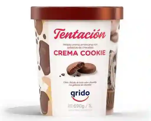 Tentación crema cookie 1 lt