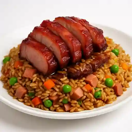 Chasui carne con arroz chino v