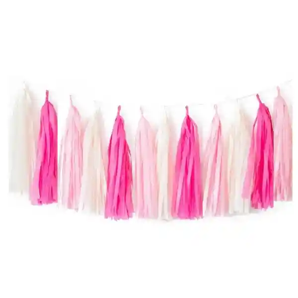 Guirnalda Tassel Tonos Rosados