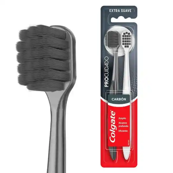 Colgate Cepillo de Dientes Pro Cuidado Charcoal