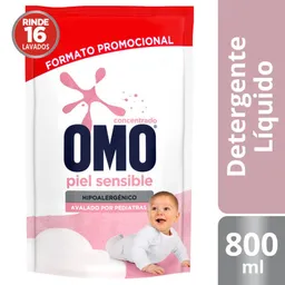 Omo Detergente Líquido Piel Sensible