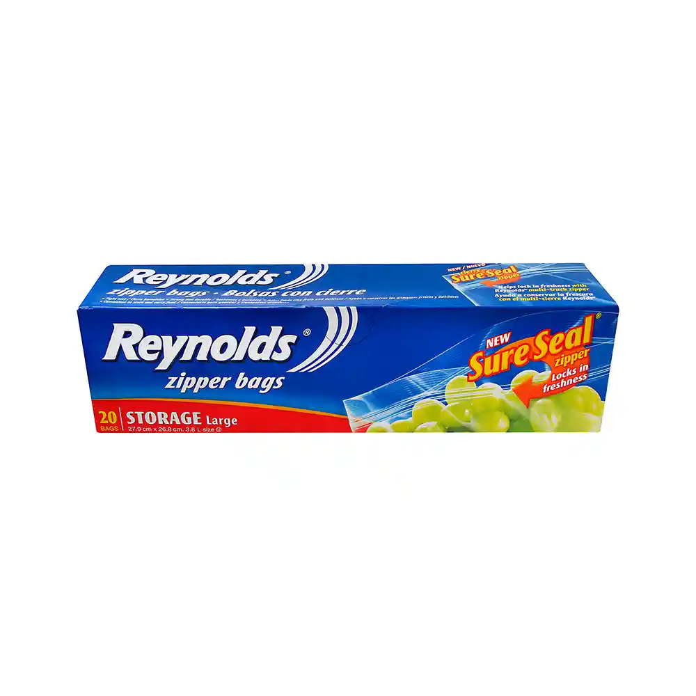 Reynolds Wrap Bolsa Zipper Grandes 27.9 x 26.8 cm