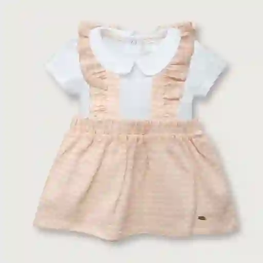 Conjunto Jumper Bebé Niña Rosado Talla 6M Opaline