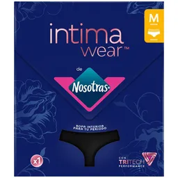 Nosotras Panty Hipster Black Intimawear Reutilizable Talla M