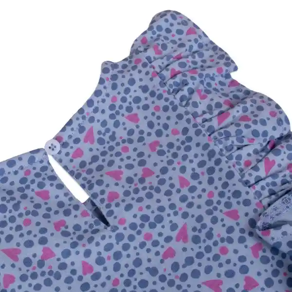 Vestido Niña Celeste Talla 3 A Pvy620-23Cel Pillín