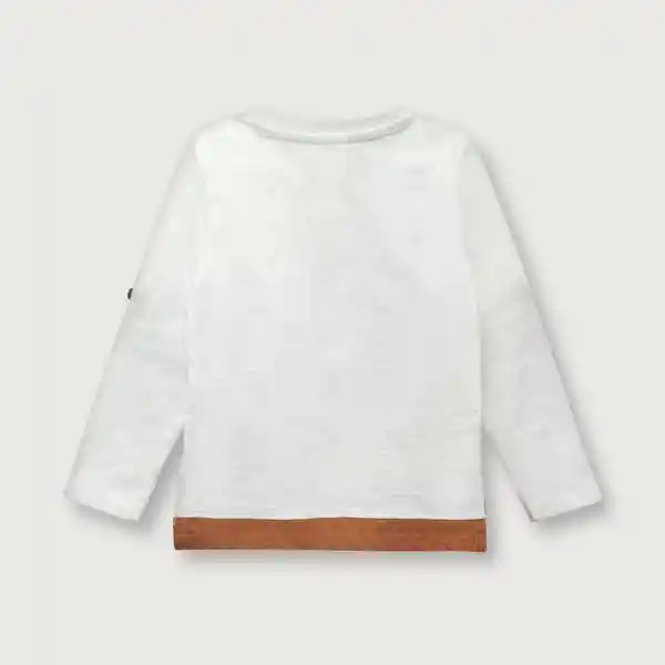 Polera de Niño Montaña Blanco Talla 6M Opaline