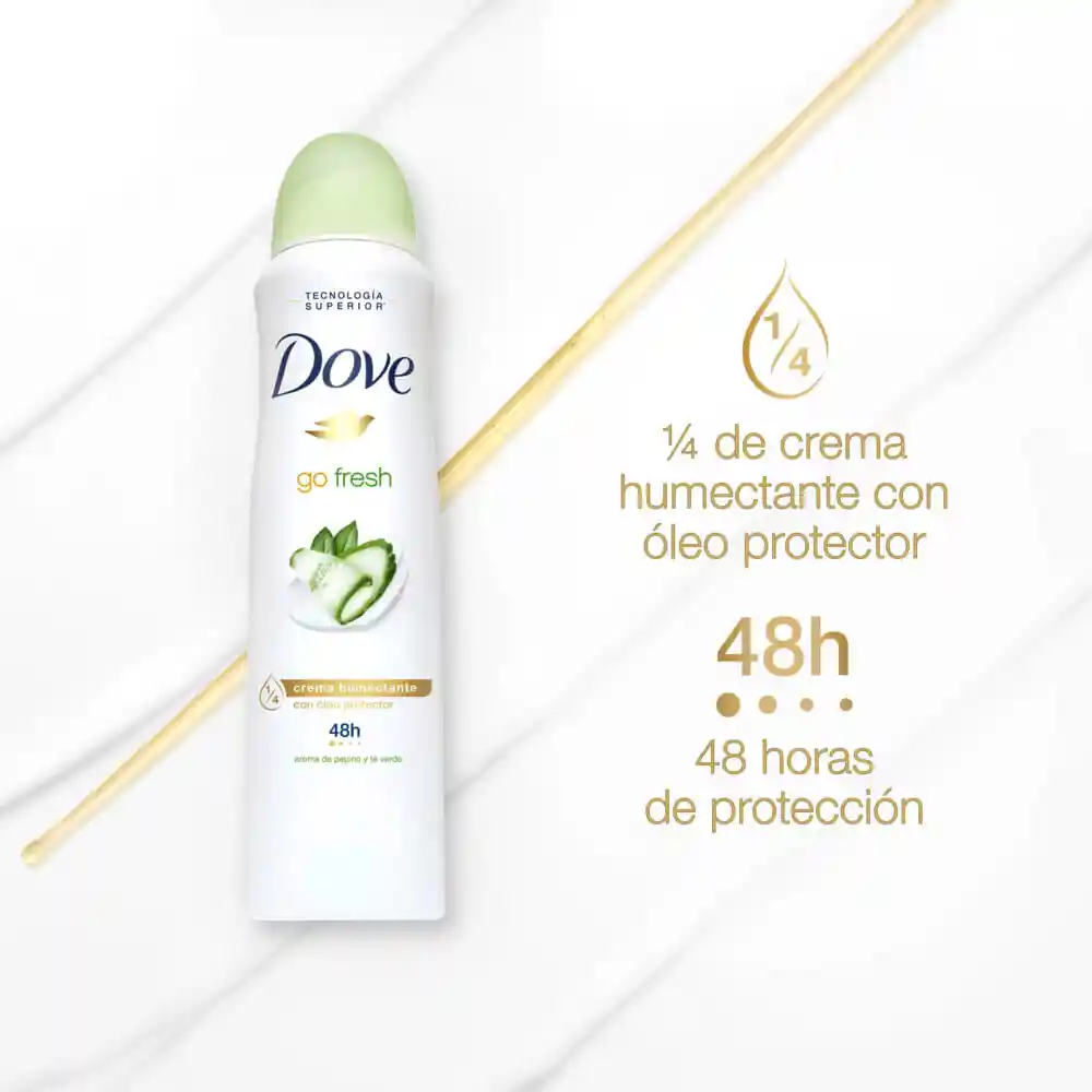 Dove Antitranspirante Aerosol Go Fresh Pepinno