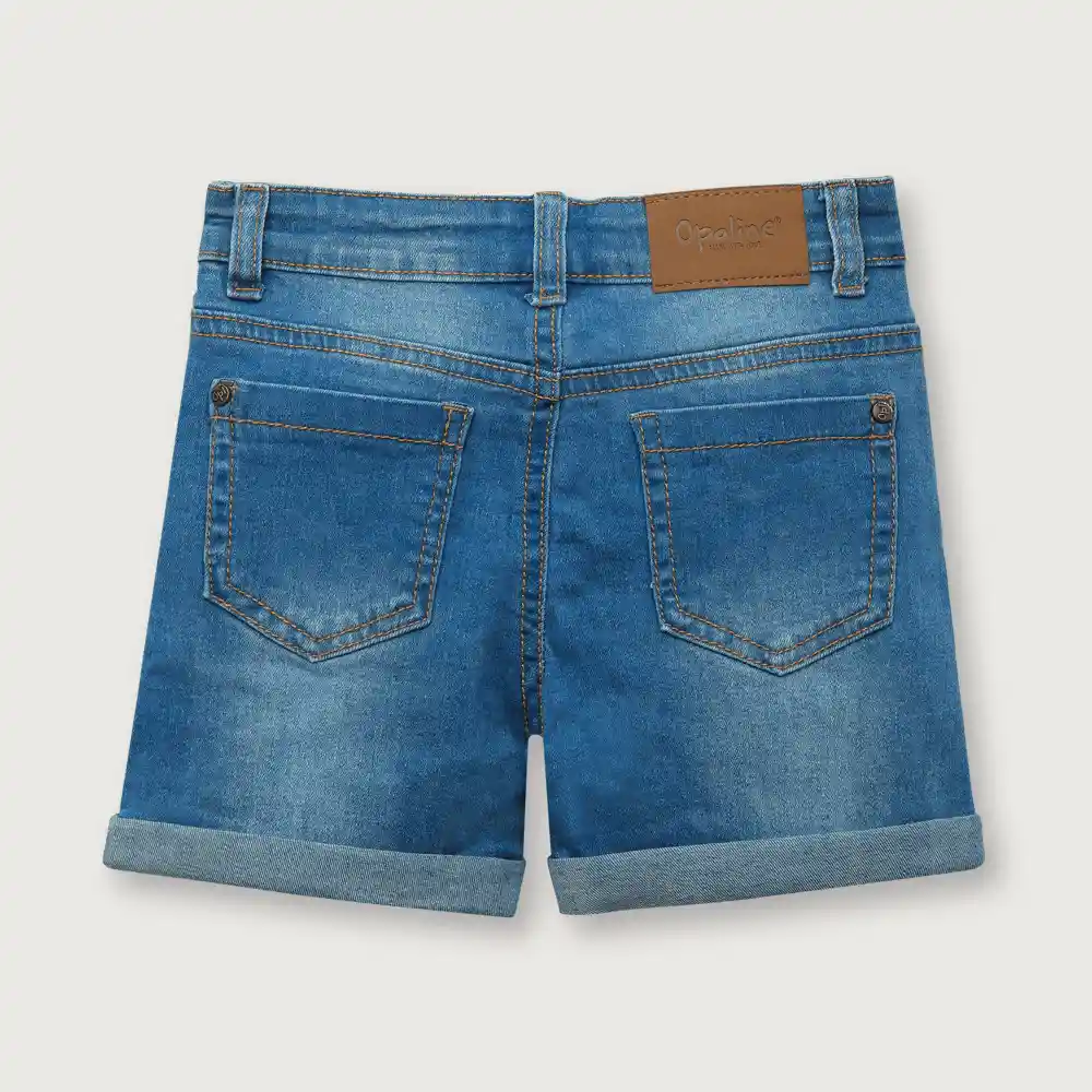 Bermuda Mezclilla De Niño Denim Talla 18m