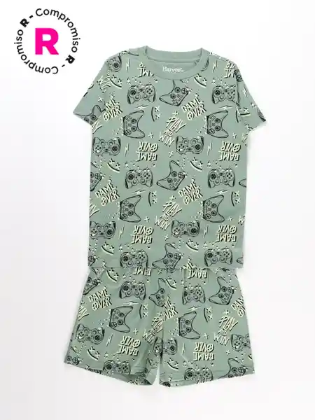Harvest Pijama CC Algpunta Boy Verde 8 V26