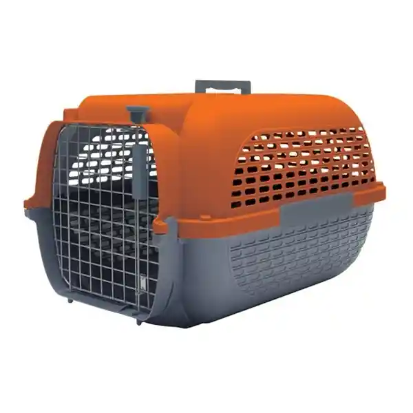 Dog it Jaula Voyageur Naranjo Gris Oscuro Talla M