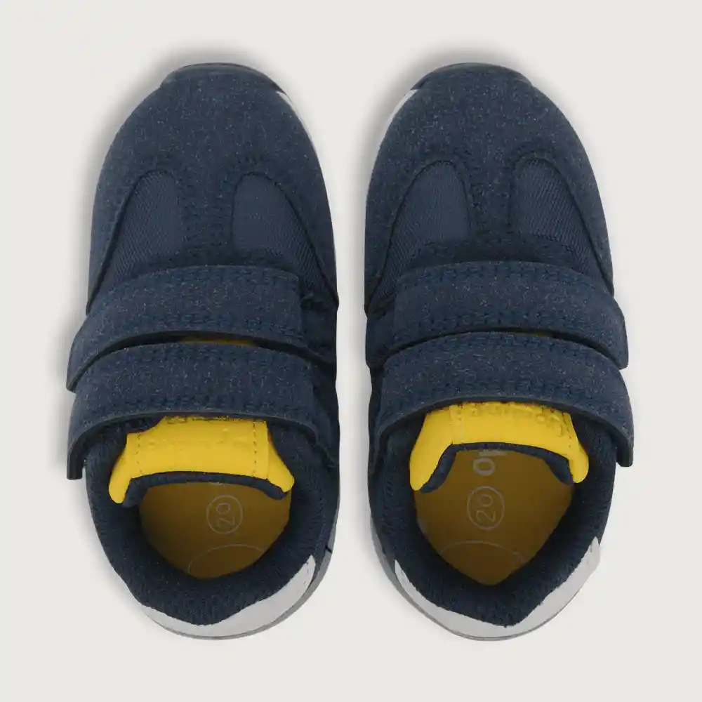 Zapatillas Urbana De Niño Azul/amarillo Talla 22
