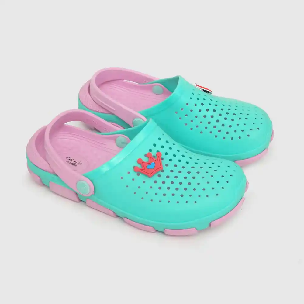 Sandalias Pvc De Niña Menta Talla 32