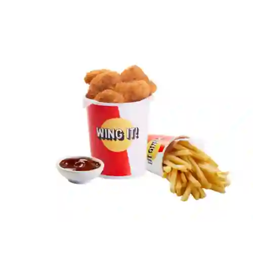 Nuggets X10 + Papas Fritas