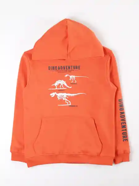 Harvest Polerón Printman Ess tt Naranja Claro 4