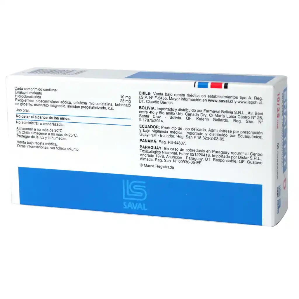 Enalten D 10 mg/25 mg Comprimidos