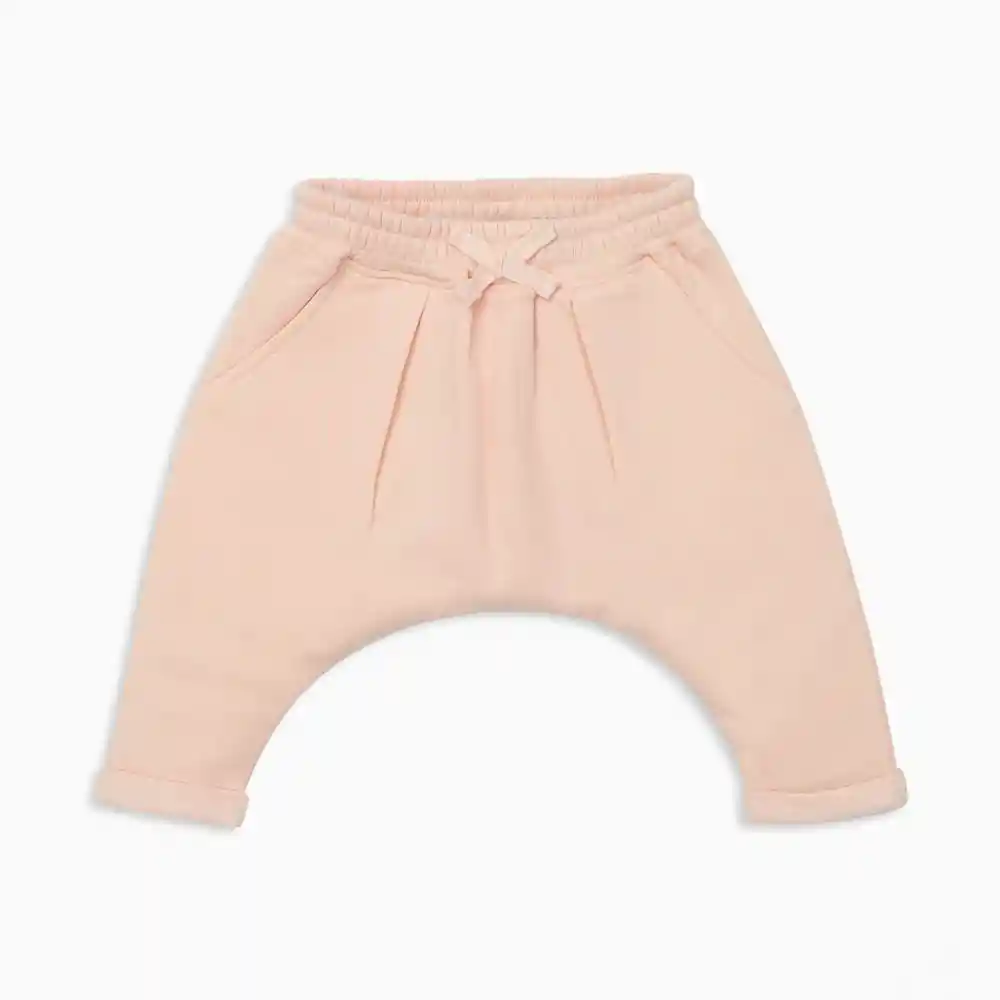Pantalón Corto Sólido De Niña Rosado Talla 3a