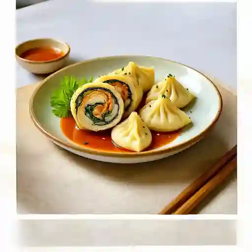 1 Roll A Eleccion + 4 Gyosas