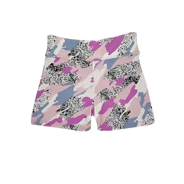 Bikini Short Para Niña Estampado Lila Talla 12 Samia