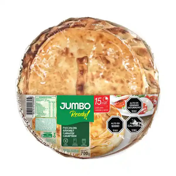 Pascualina Gourmet Camarón Champiñón Jumbo