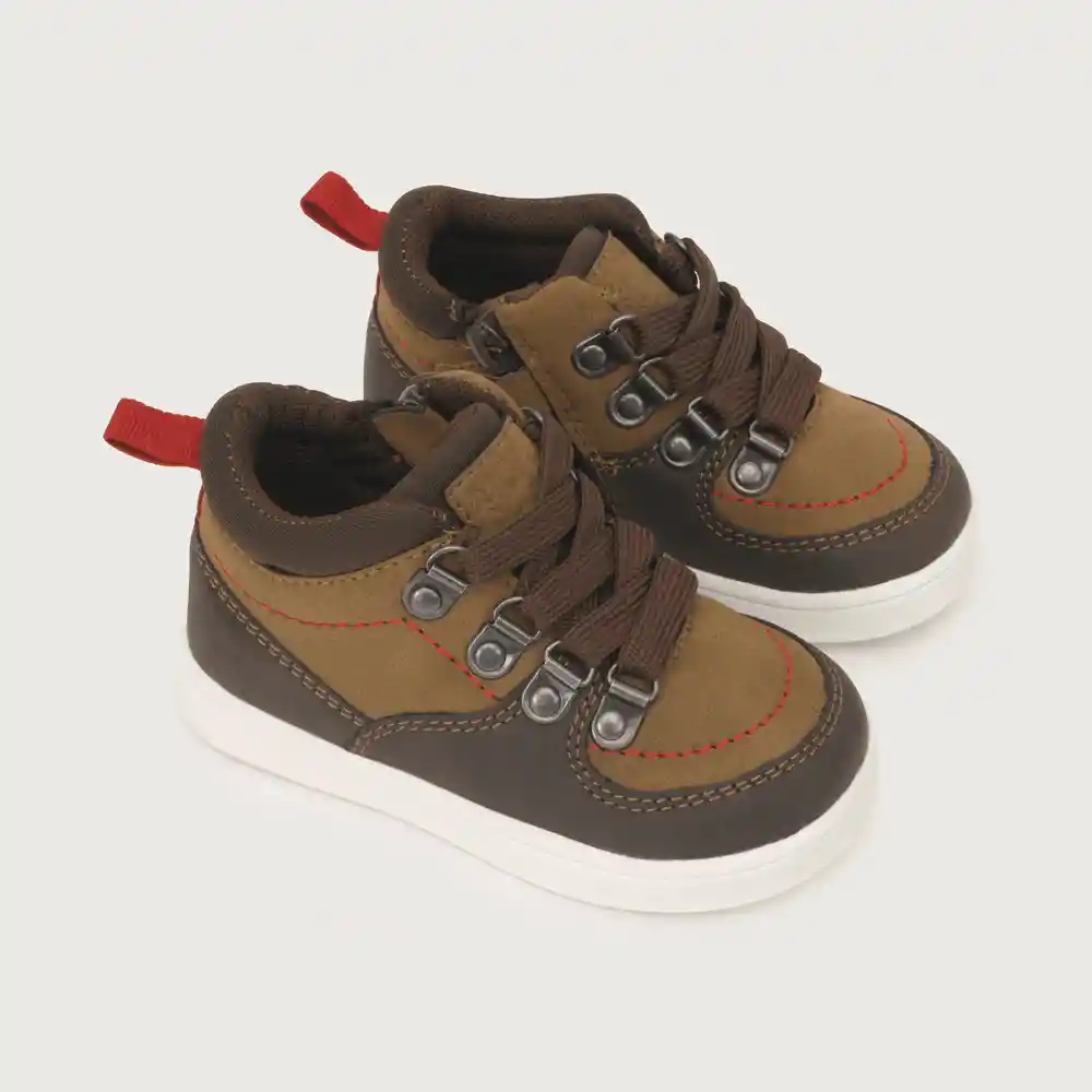 Botines Urbano De Niño Café Talla 22