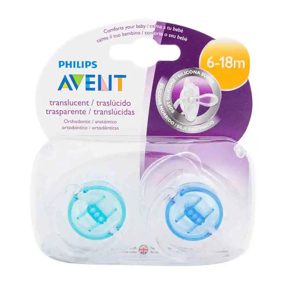 Avent Chupetes Chup.Sil.6 18 Mesx2