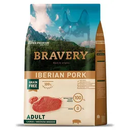 Bravery Alimento Para Perro Adulto Sabor a Cerdo Ibérico