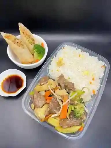 Colacion Individual Chapsui de Carne con Arroz Chaufan