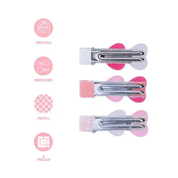 Set Broches Para Cabello Forma de Broche Miniso