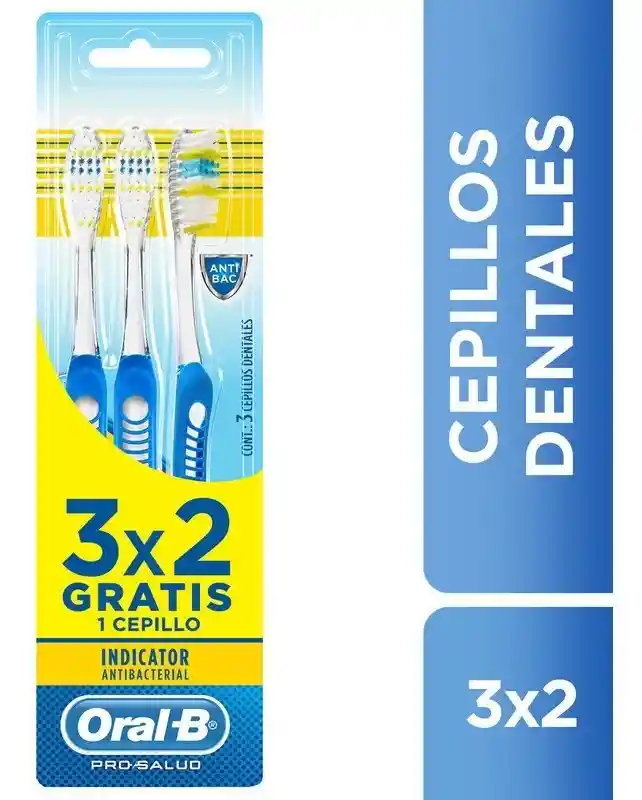 Oral-B Cepillos Dentales Pro-Salud Indicator Antibacterial