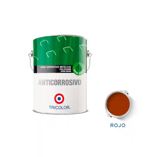 Tricolor Anticorrosivo Base Agua Rojo 3.78 L