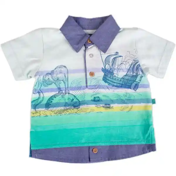 Polera Bebé Niño Agua Talla 18 M Pillín