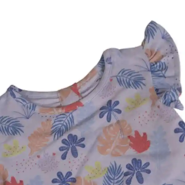 Polera Bebé Niña Celeste Talla 6 M Pillín