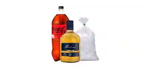 Combo Mistral 1 L + Coca Zero 3 L + Hielo 2 Kg