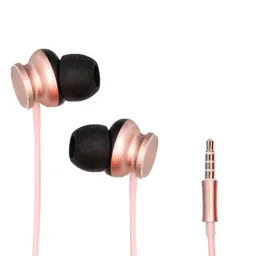 Miniso Audífonos De Cable Alta Fidelidad Rosa 1.2m