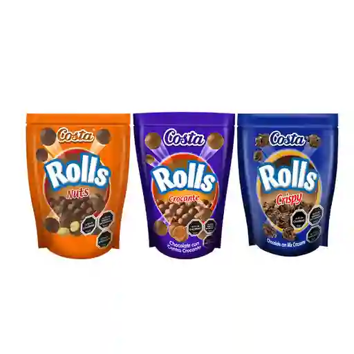 Combo Rolls Bolitas de Chocolate Con Mani Rolls Chocolate