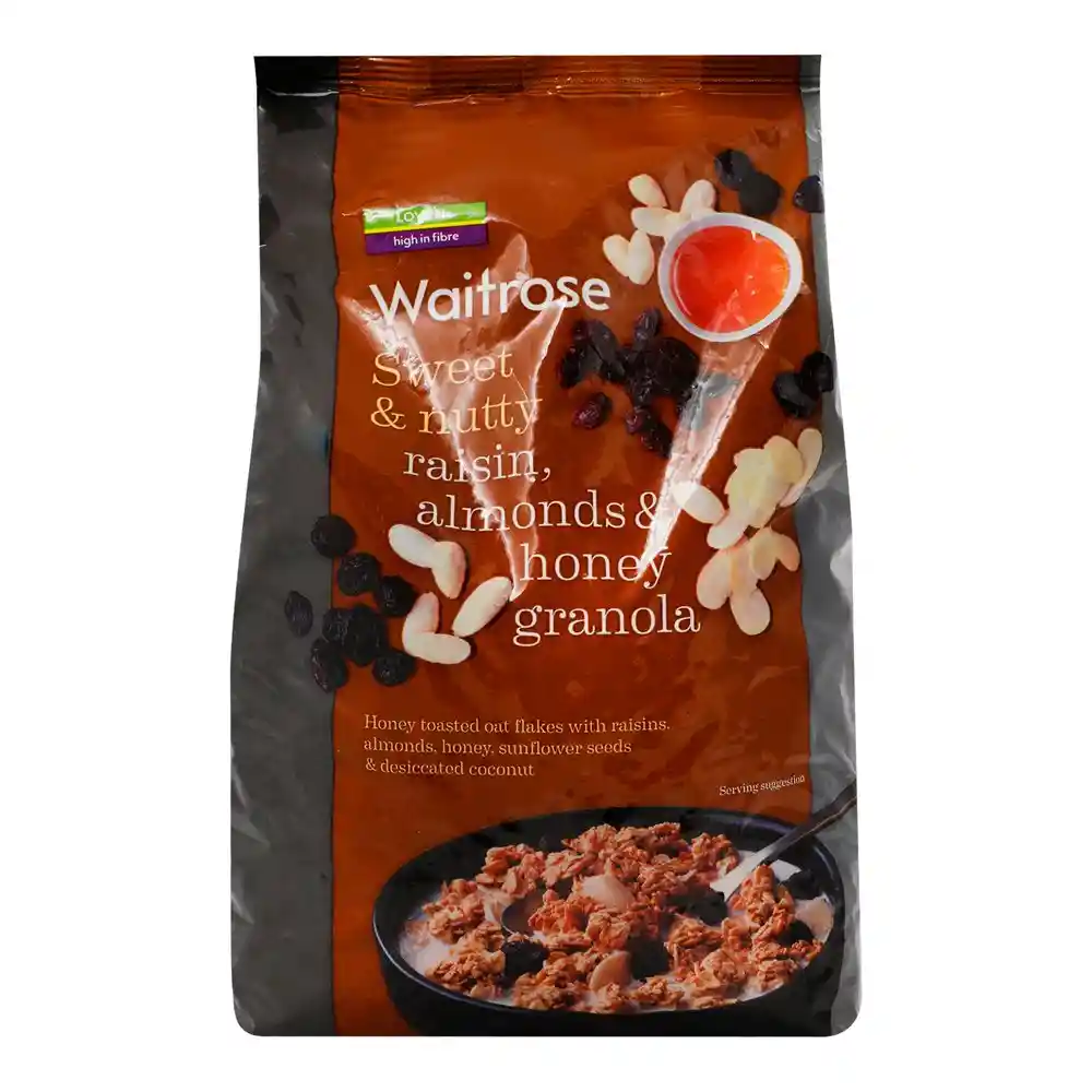 Waitrose Cereal Granola Almend Miel