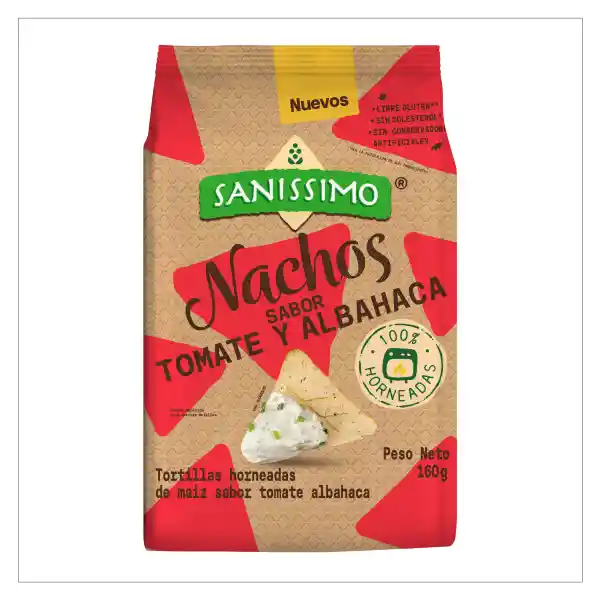 Sanissimo Nacho Tomate y Albahaca