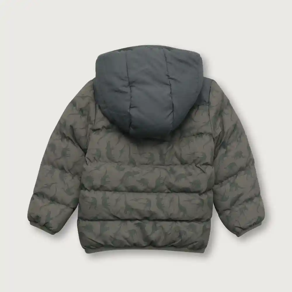 Chaqueta Parka Bloques Niño Verde Talla 6m