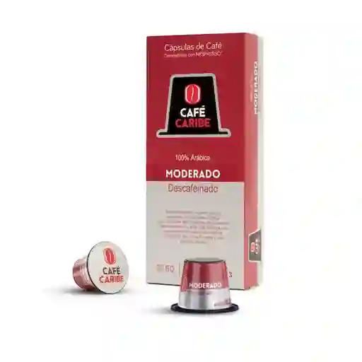 Moderado - Descafeinado. 10 Cápsulas