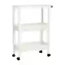 Mueble Angosto Plástico H65 Blanco Diseño 0001