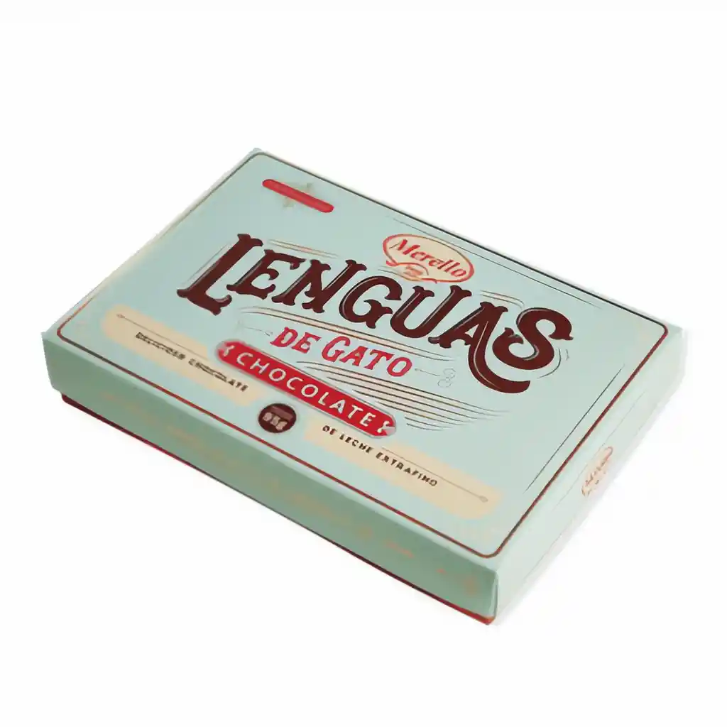 Merello Chocolate Lengua De Gato Navidad