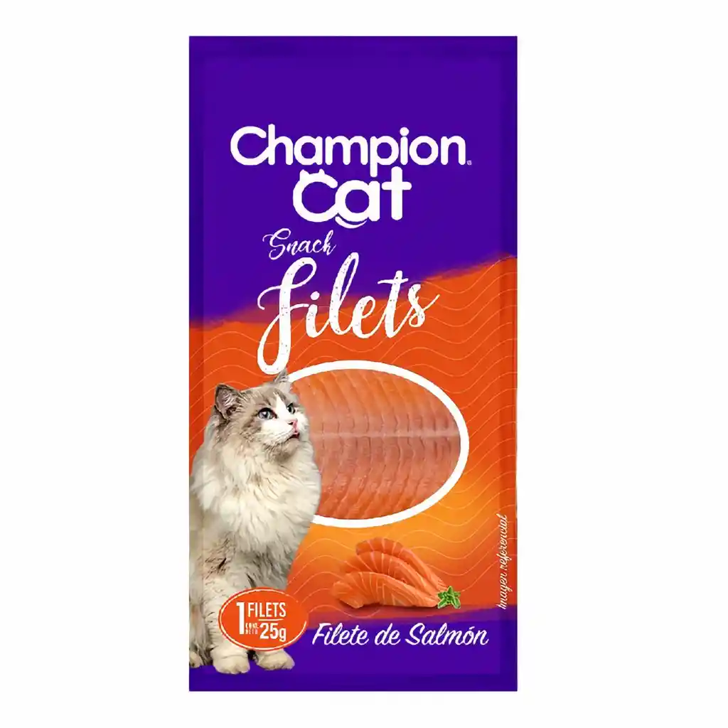 Champion Cat Snack Para Gato Filete de Salmón